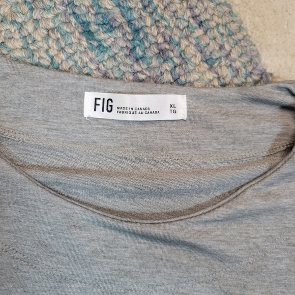 FIG CLOTHING Canada Long Sleeve Tunic Top Size XL - Picture 3 of 5